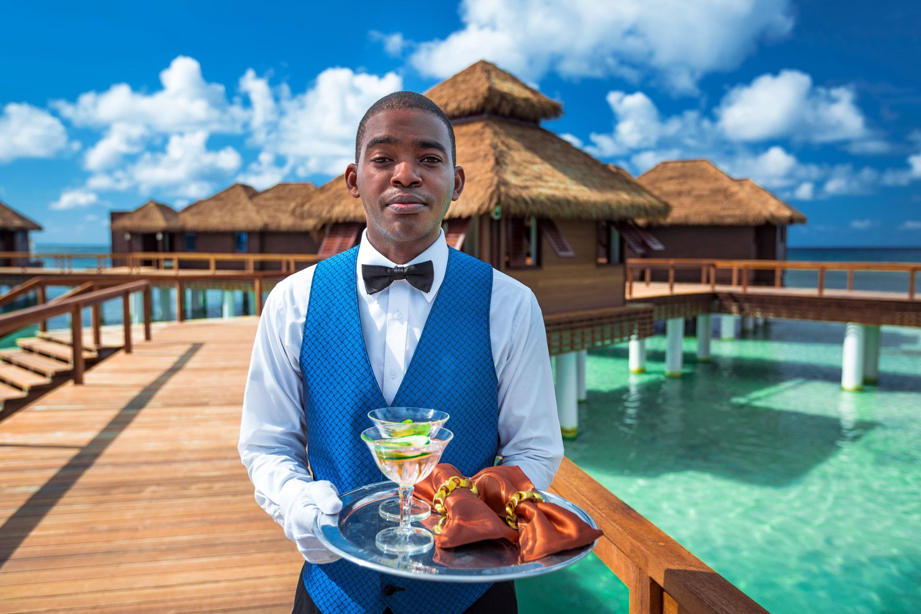 butler at boardwalk in sandals royal caribbean