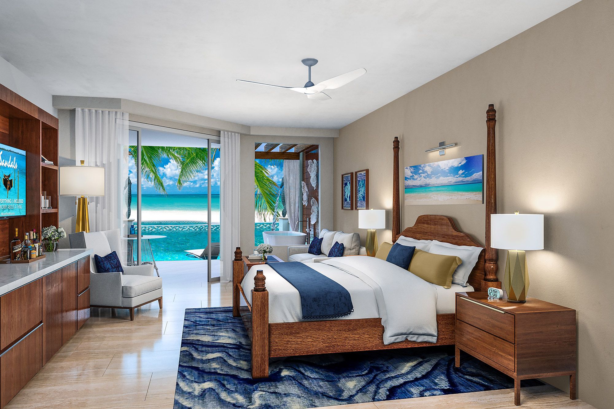 Sandals South Coast Dutch Village Suite Interior