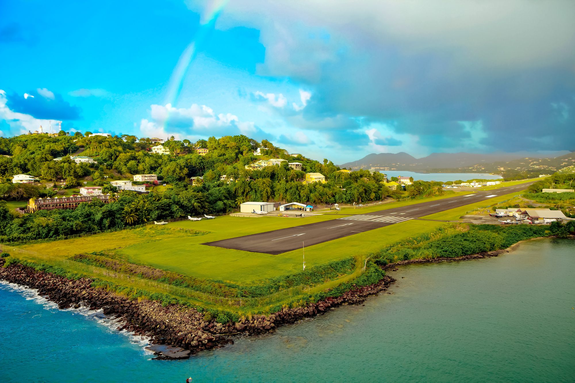 Saint Lucia Airport View