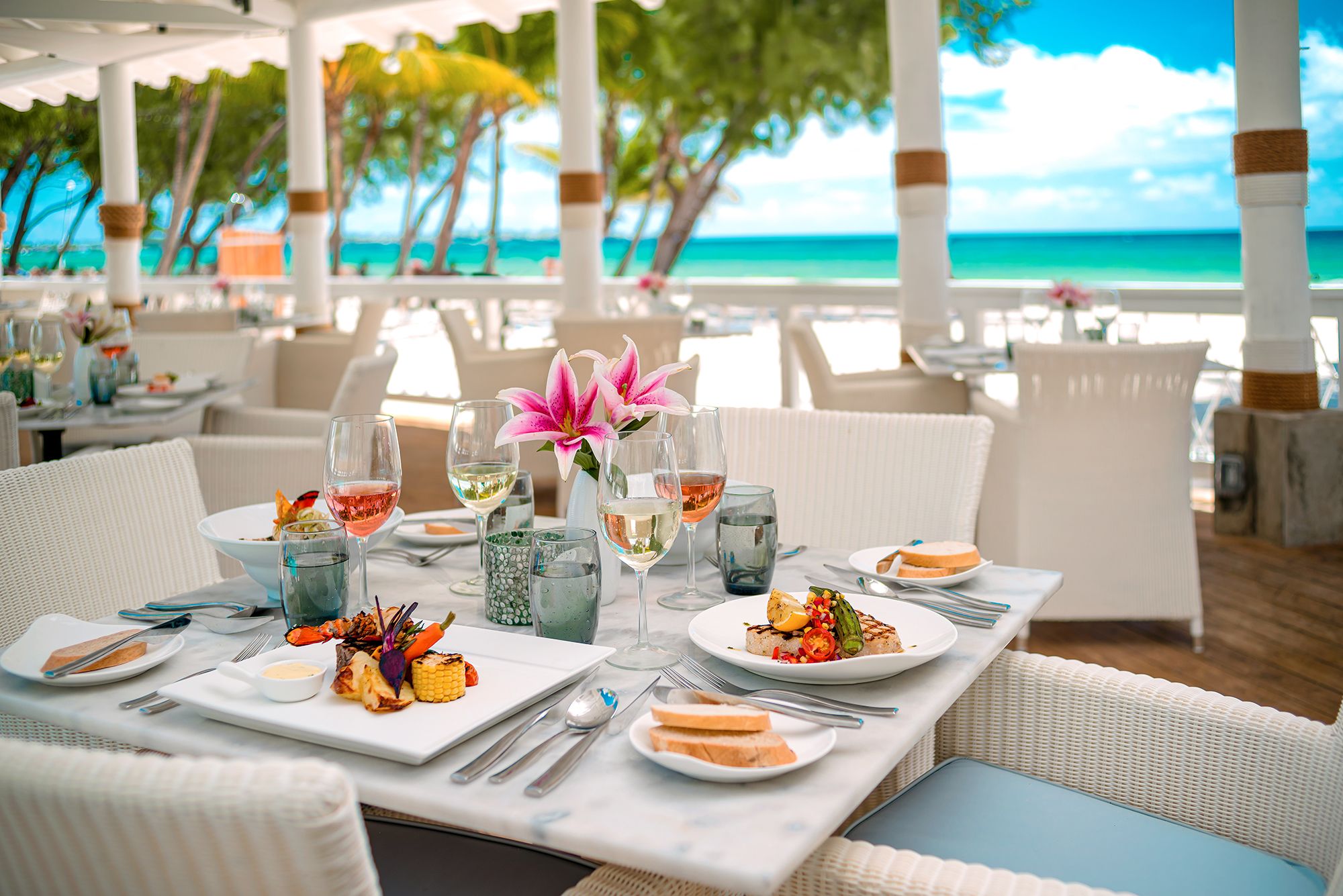 Sandals Barbados Schooners Food