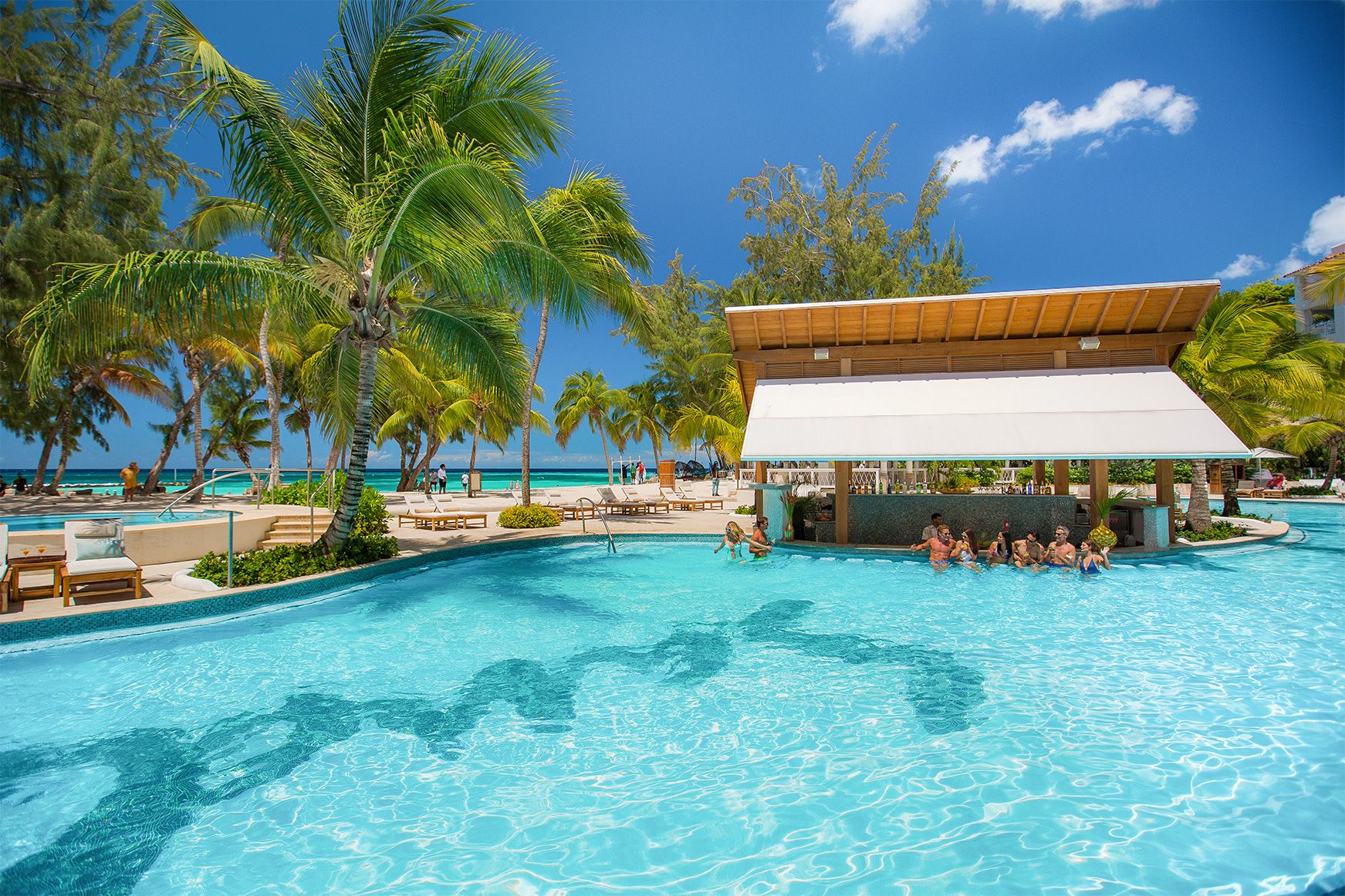 Sandals Barbados Swim Up Bar