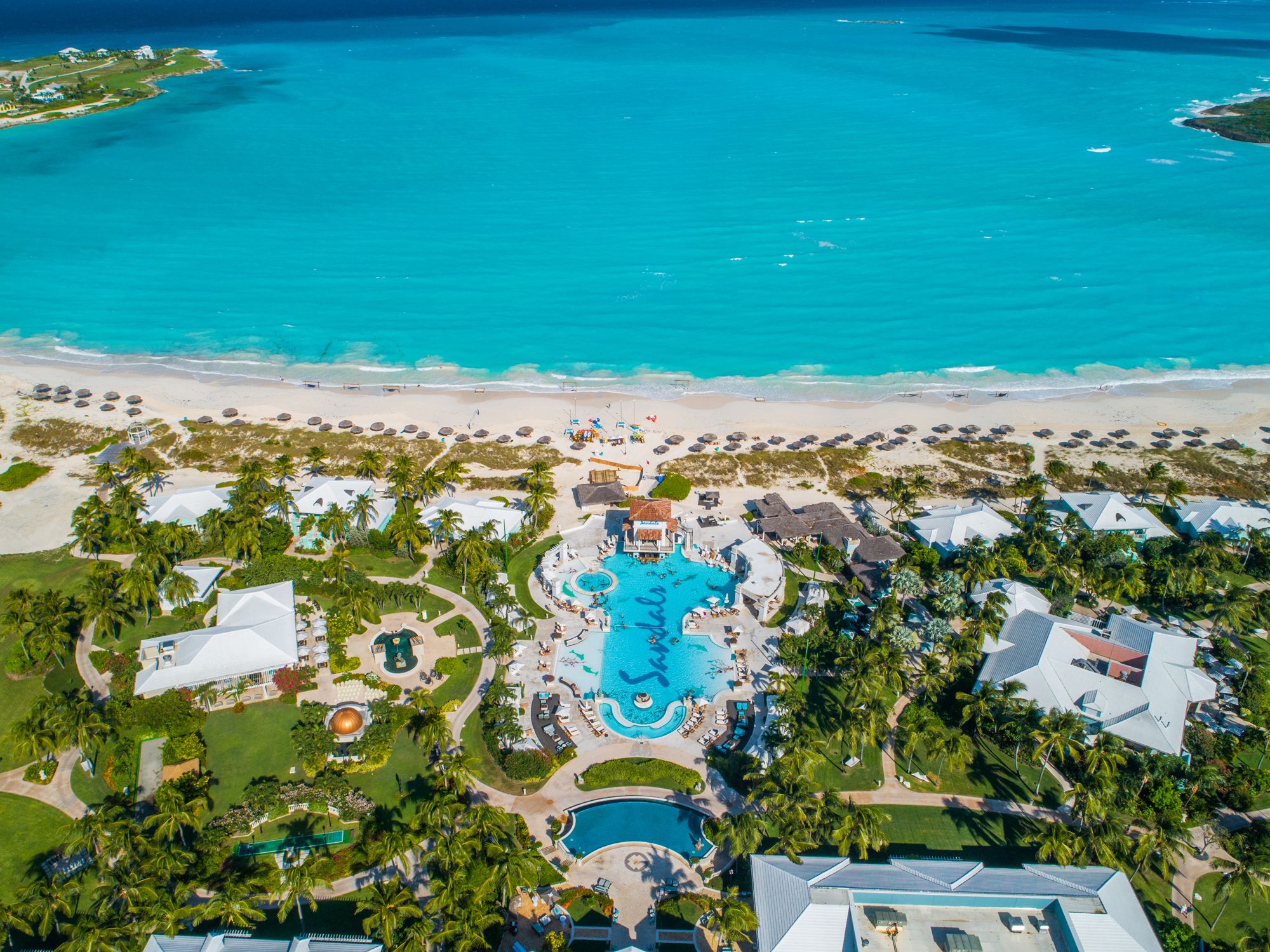 Sandals Emerald Bay Aerial Bahamas