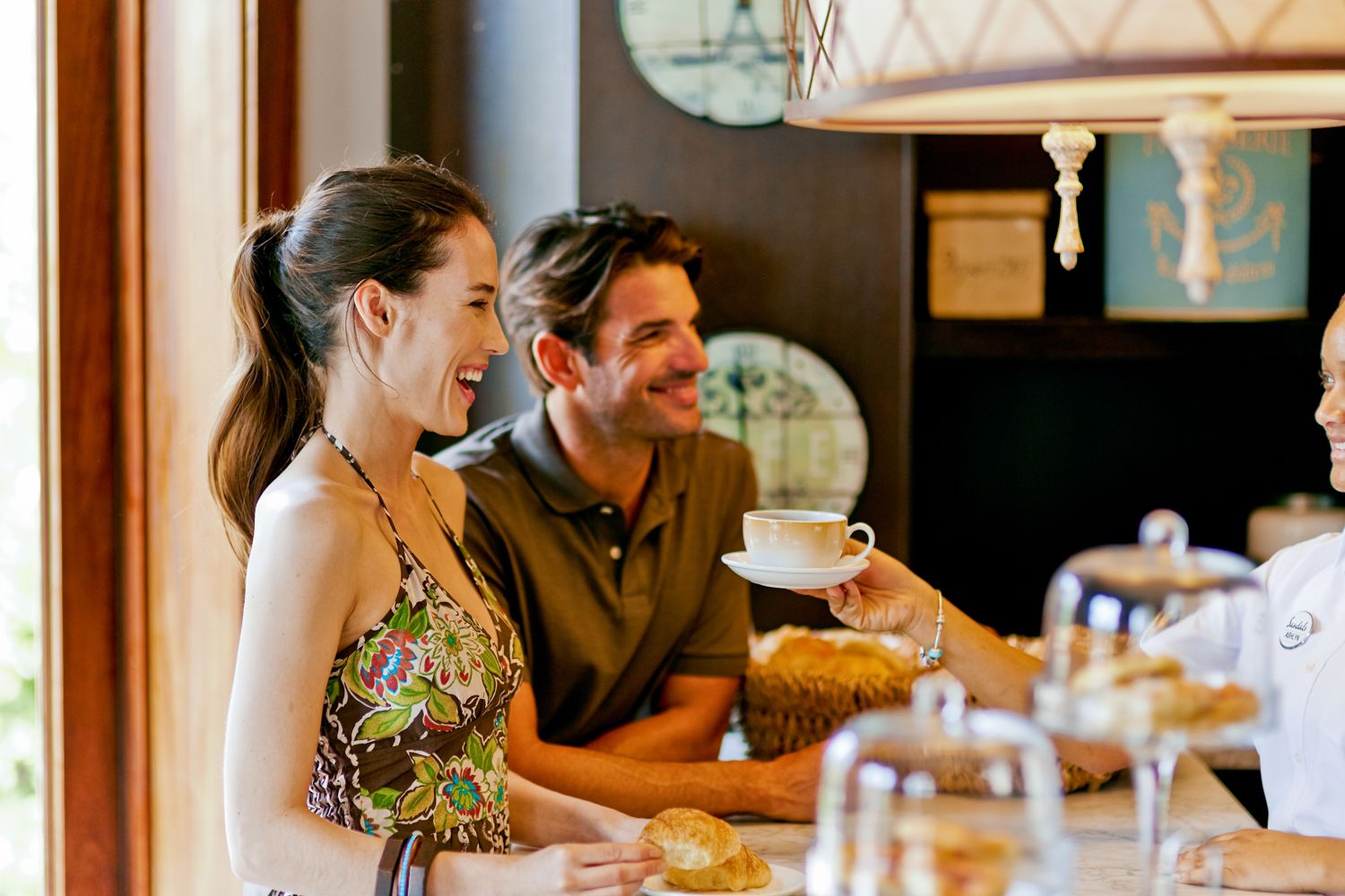 Sandals Emerald Bay Cafe de Paris Counter Couple