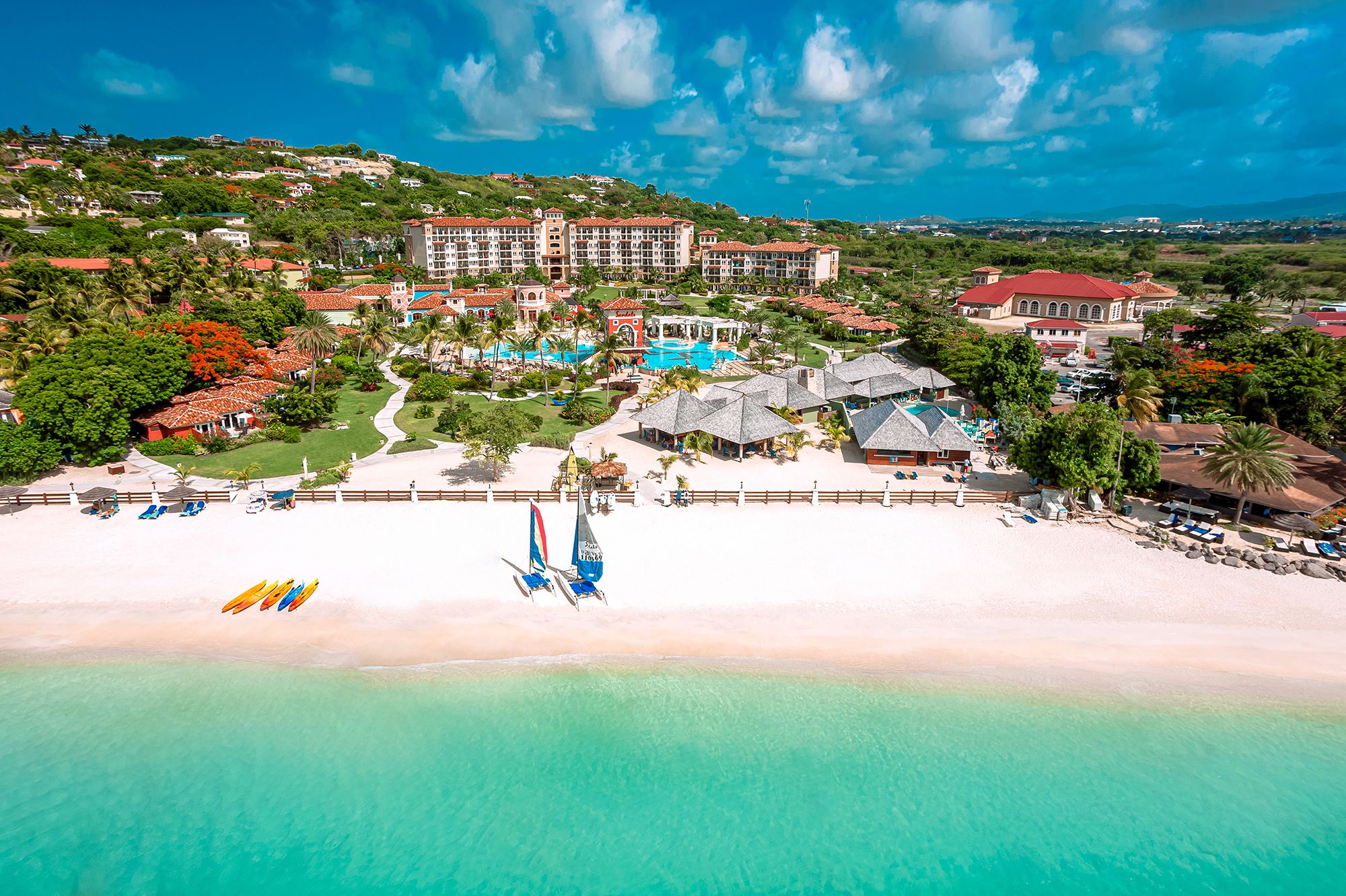 Sandals Grande Antigua Aerial Beach