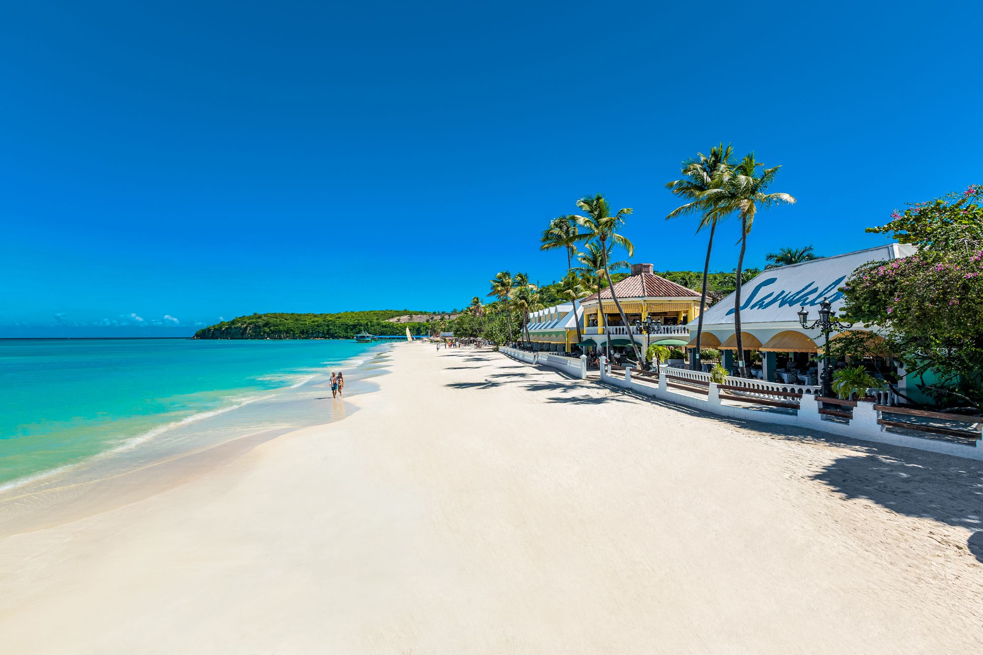 Sandals Grande Antigua Beach Aerial