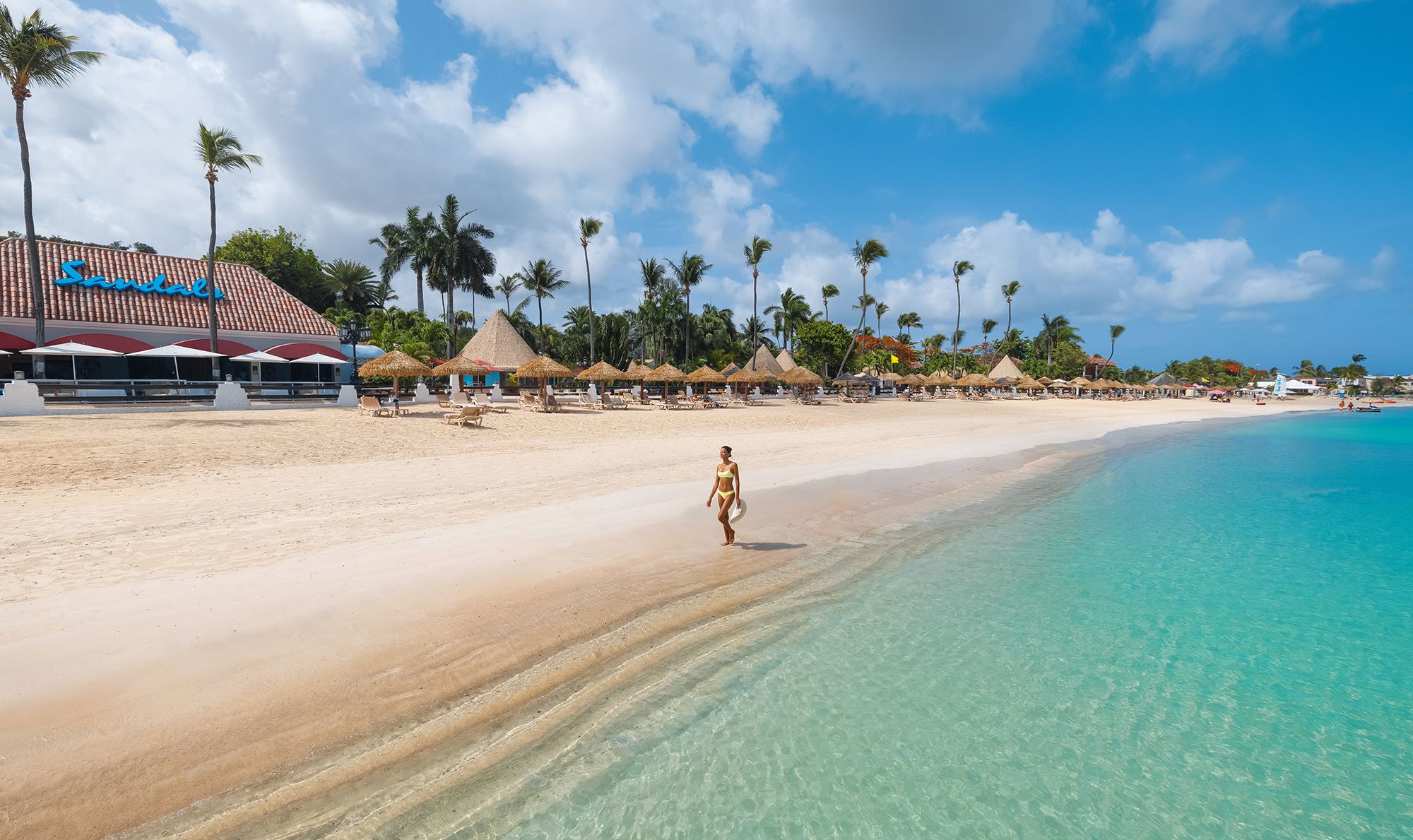 Sandals Grande Antigua Beach Overview