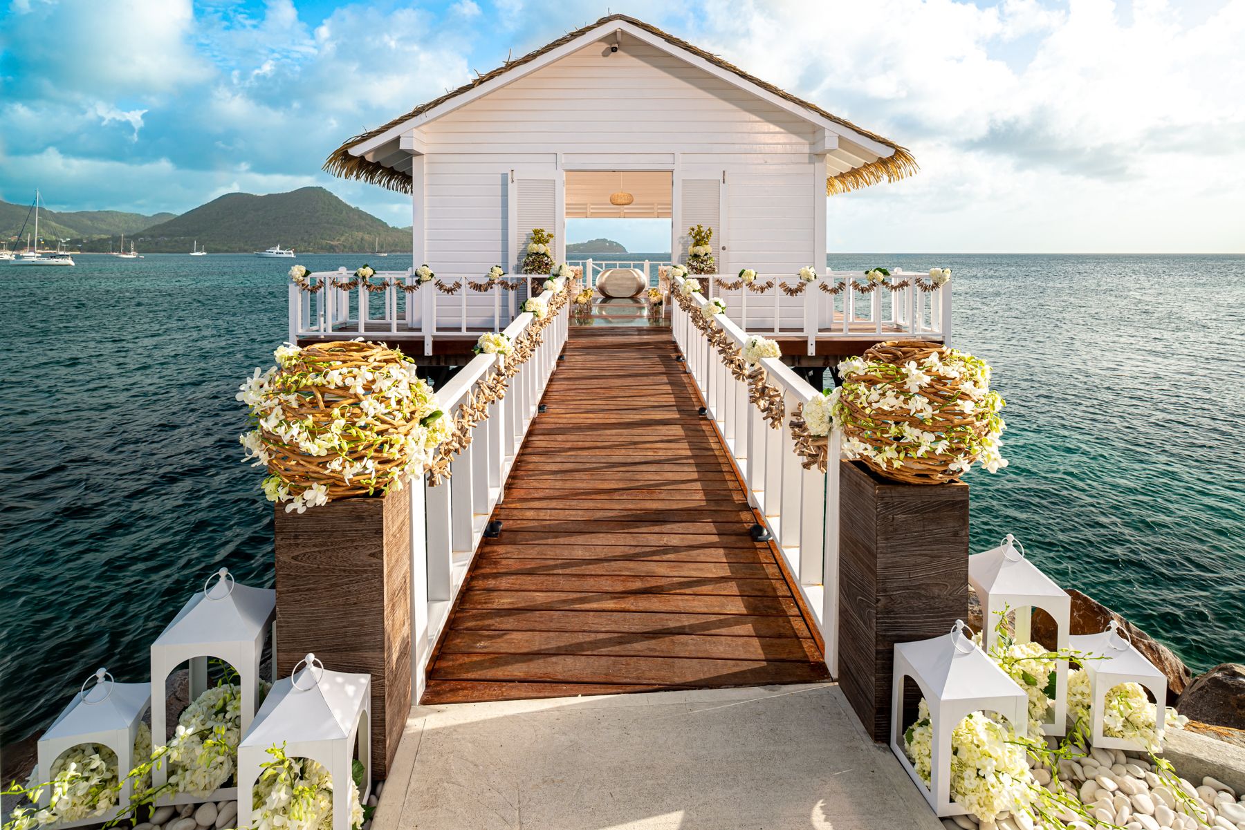 Sandals Grande St Lucian Over Water Chapel Entrance