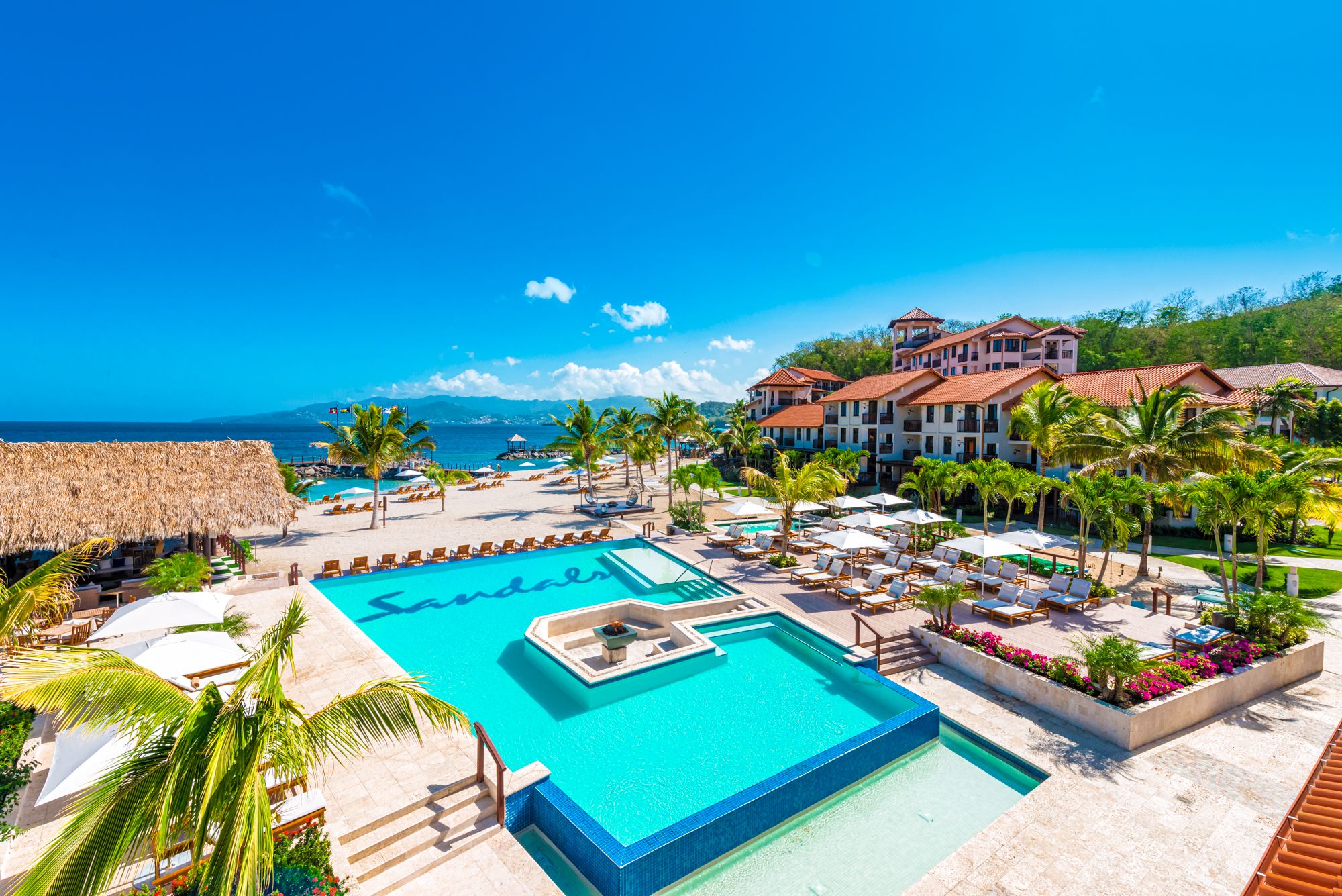 Sandals Grenada Pool Overview