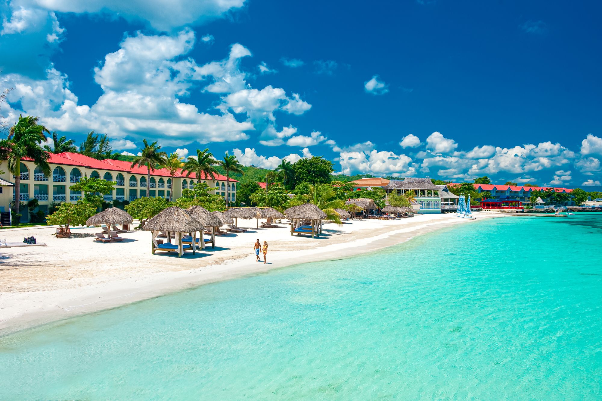 Sandals Montego Bay Beach Aerial