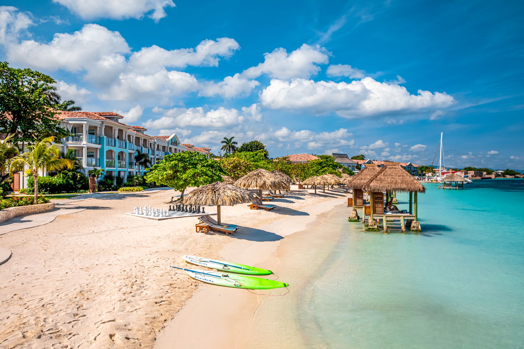 Sandals Montego Bay Beach Overview