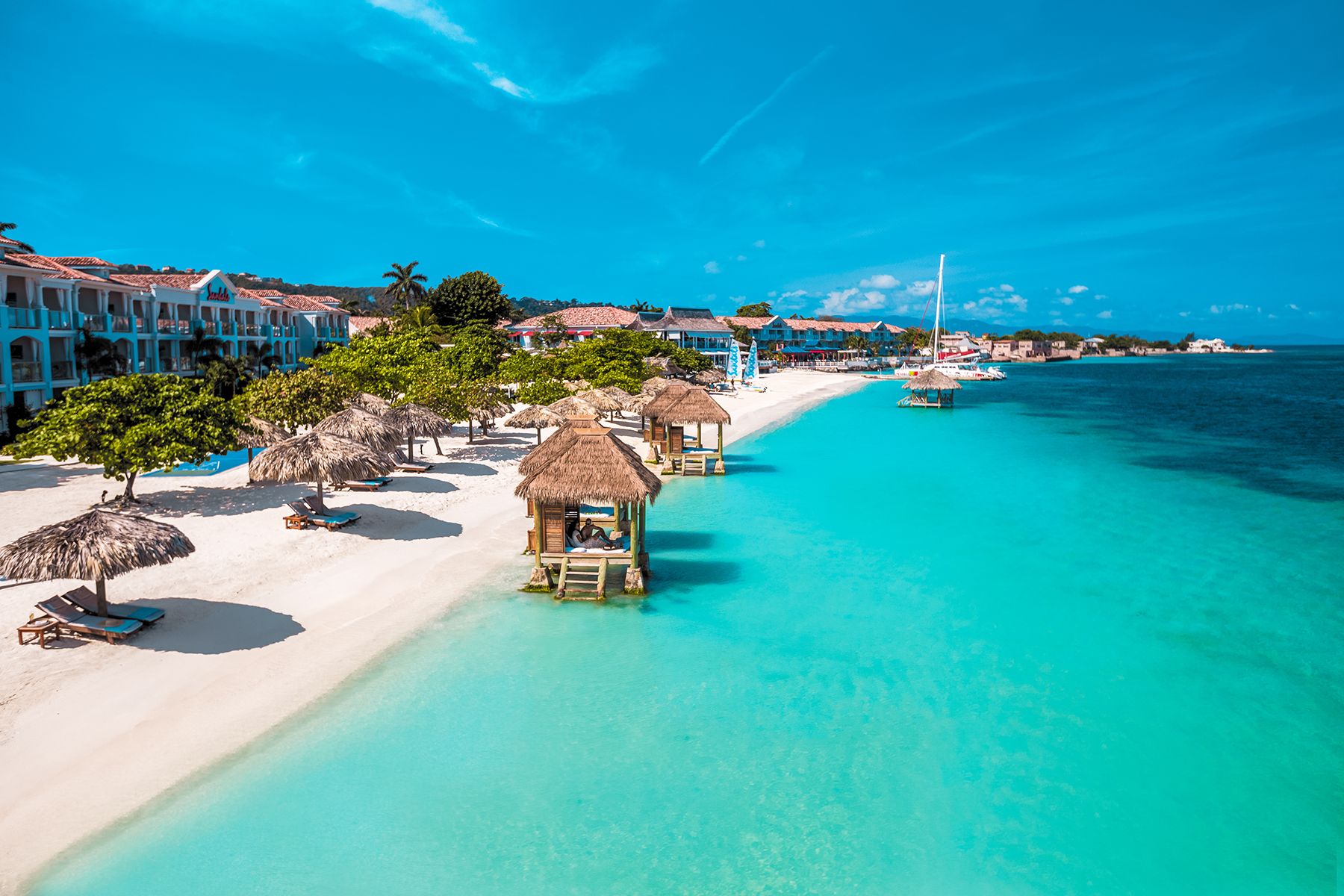 Sandals Montego Bay Front Beach Overview