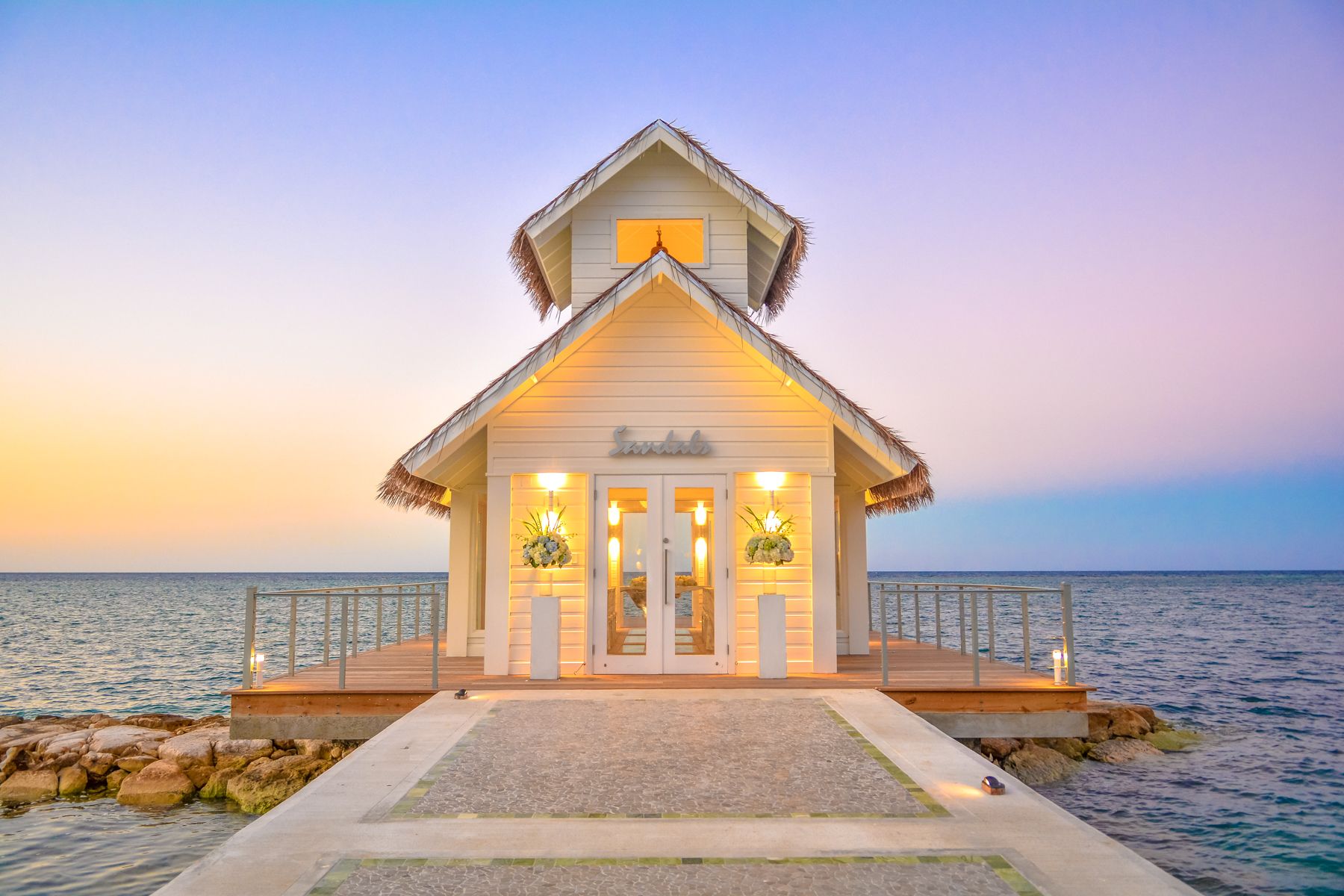 Sandals Montego Bay Over Water Chapel Entrance