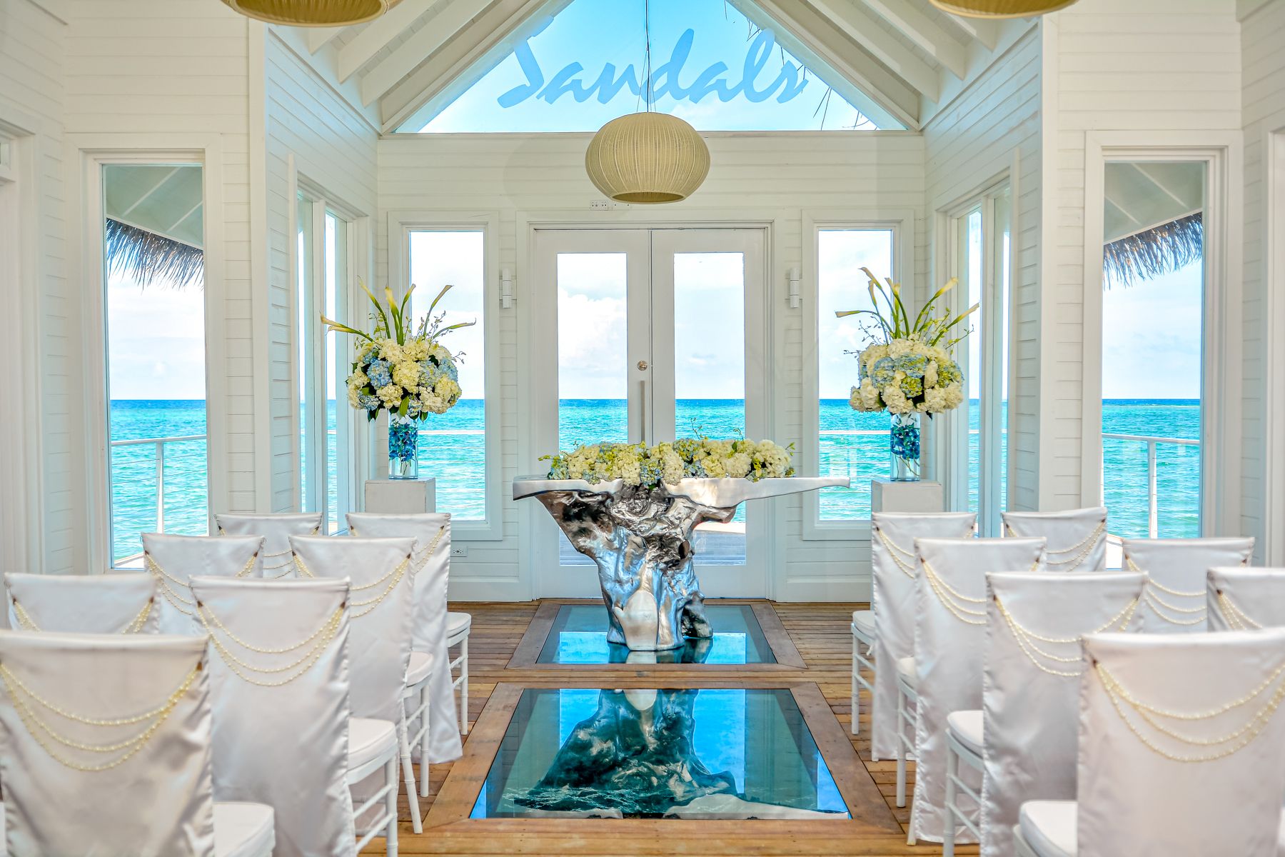 Sandals Montego Bay Over Water Chapel Interior