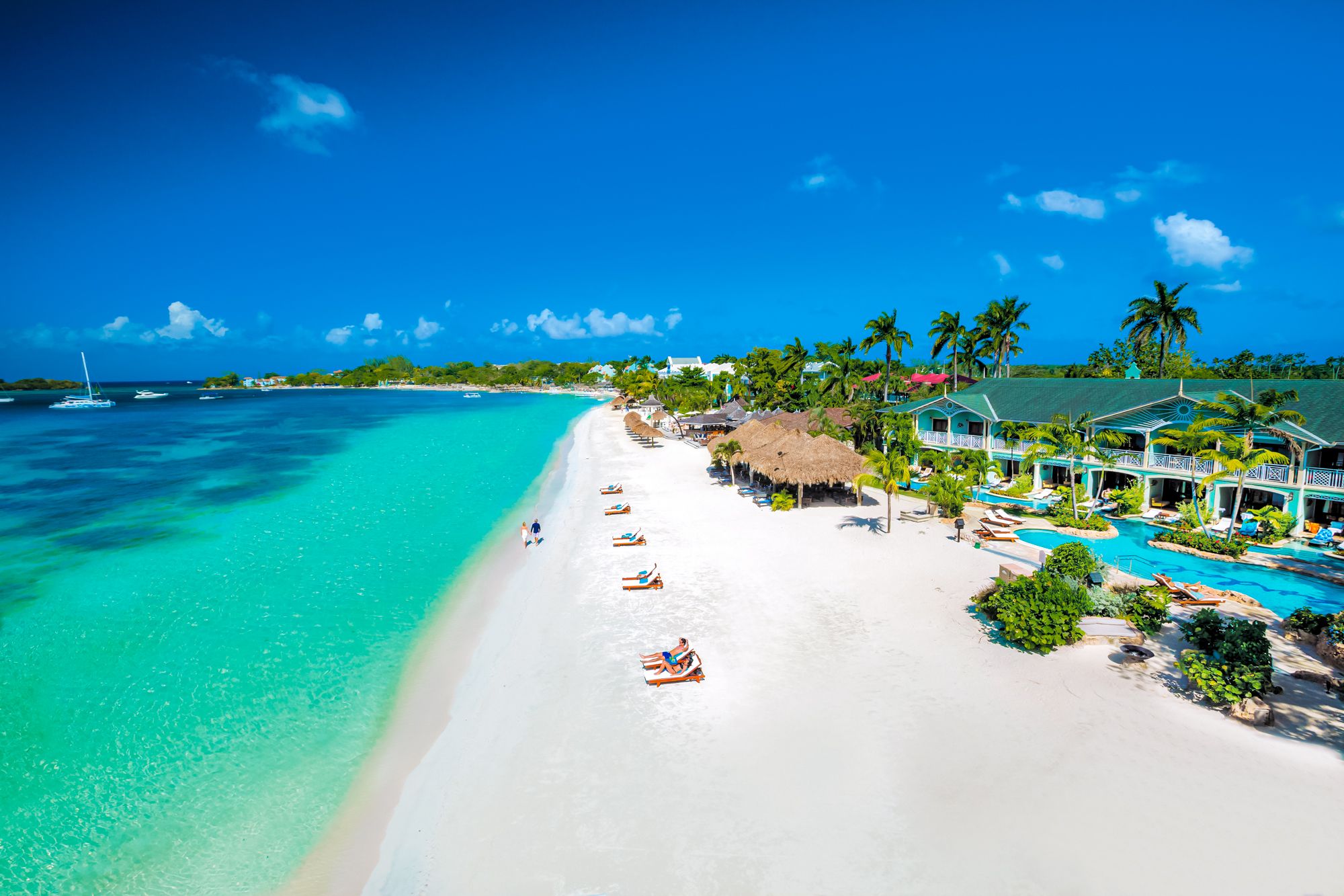 Sandals Negril Beach Overview