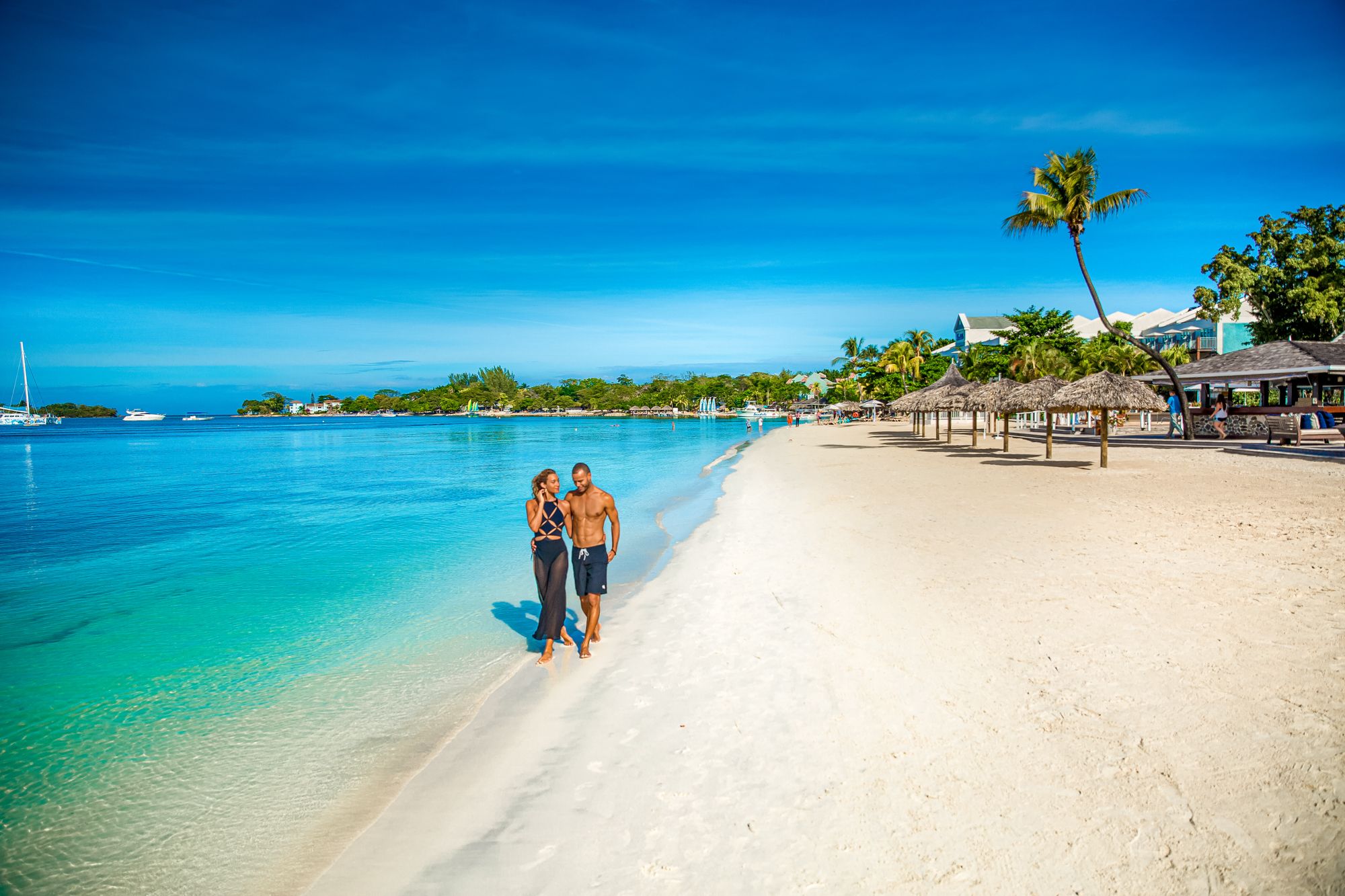 Sandals Negril Seven Mile Beach Couple Walk