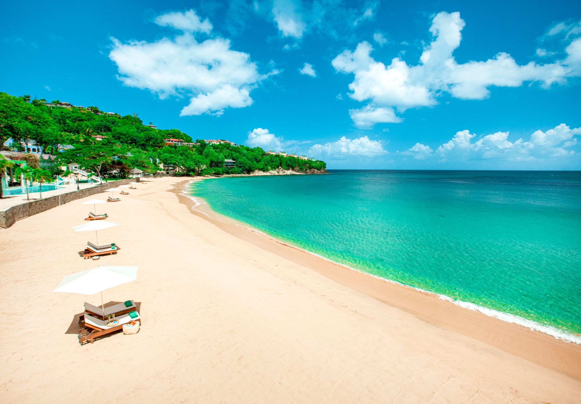 Sandals Regency La Toc Beach Overview