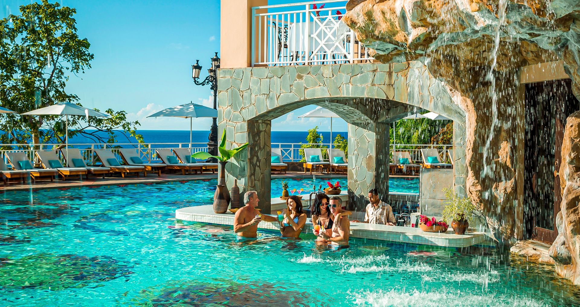 Sandals Regency La Toc Main Pool Bar