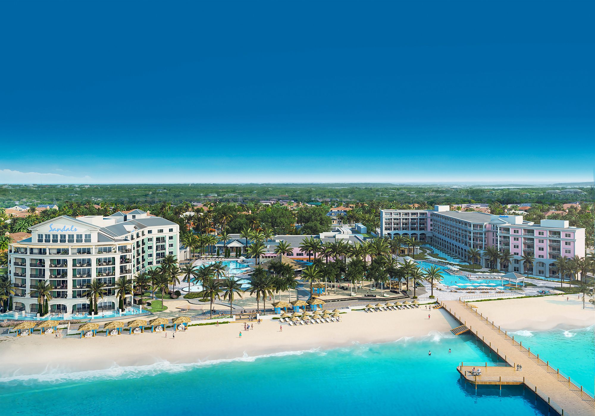 Sandals Royal Bahamian Aerial