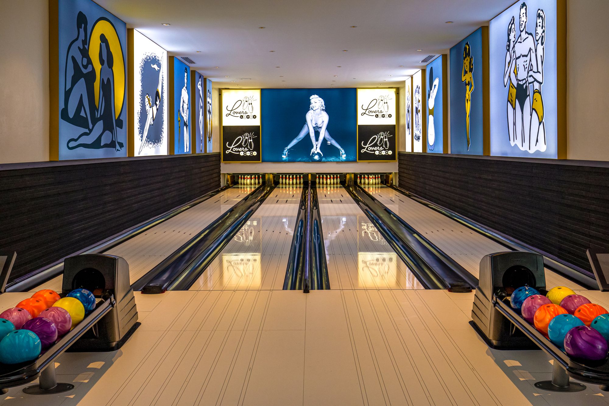 Sandals Royal Barbados Lovers Lanes Bowling Alley