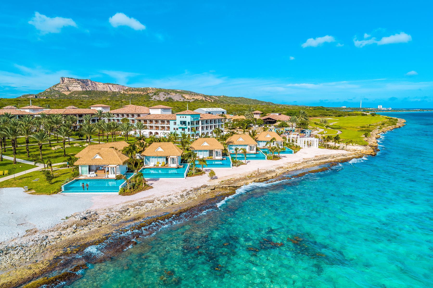 Sandals Royal Curacao Awa Coastal Aerial