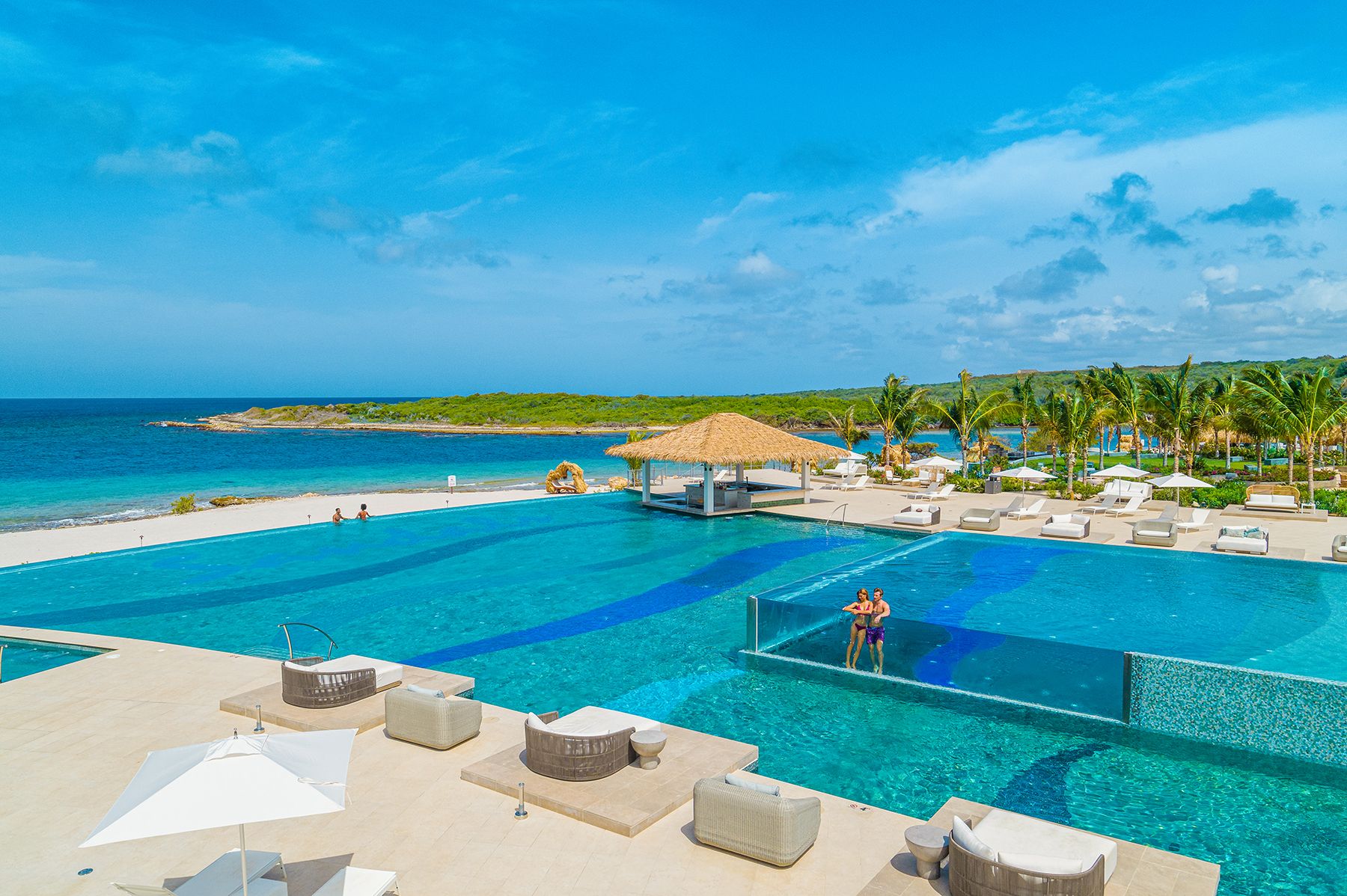 Sandals Royal Curacao Dos Awa Pool Aerial