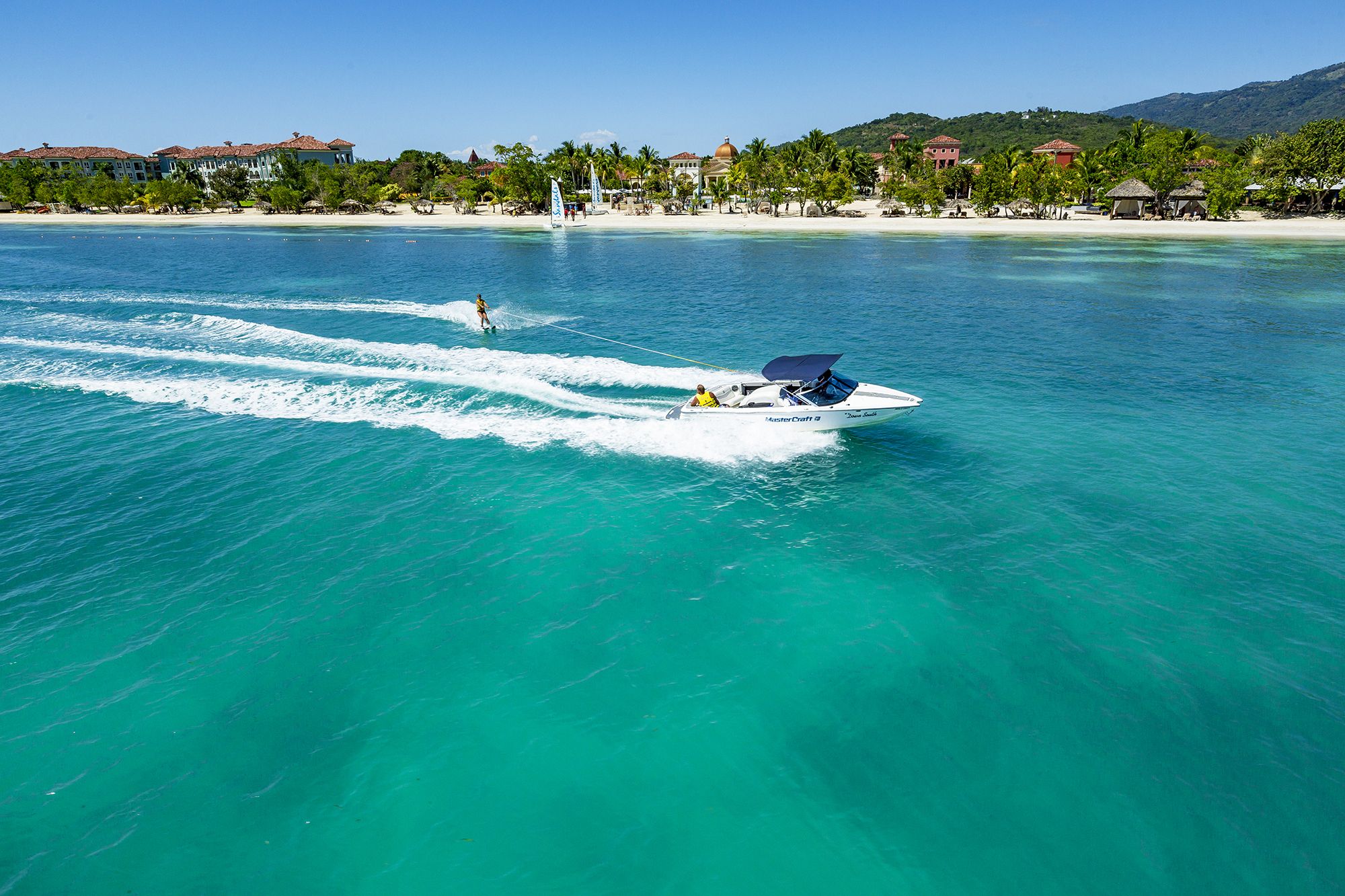 Sandals South Coast Watersport Aerial Beach