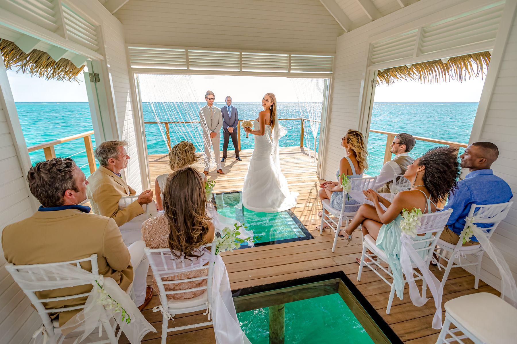 Sandals South Coast Wedding Over Water Chapel Interior