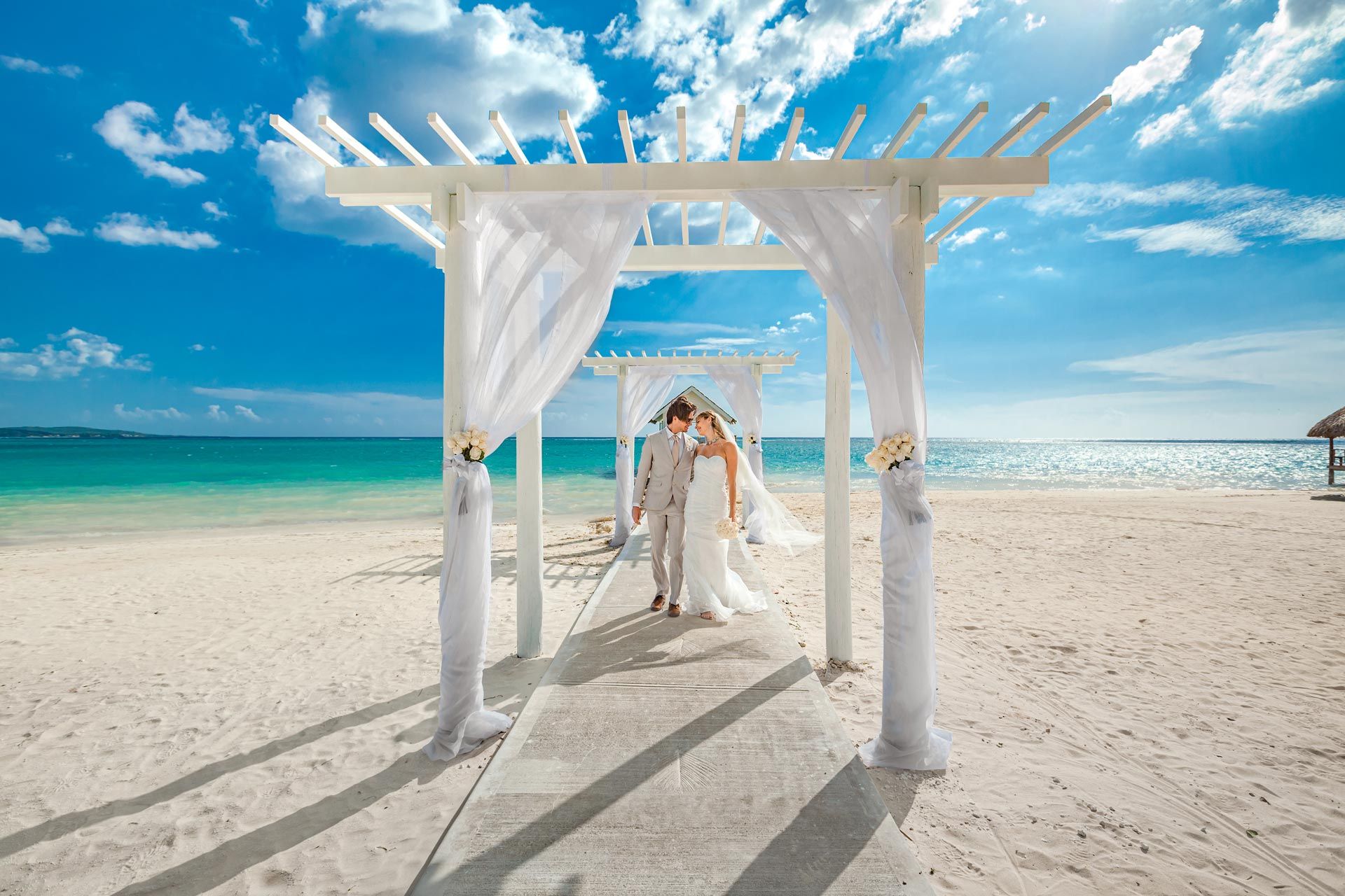 Sandals White House Over the water Chapel Wedding