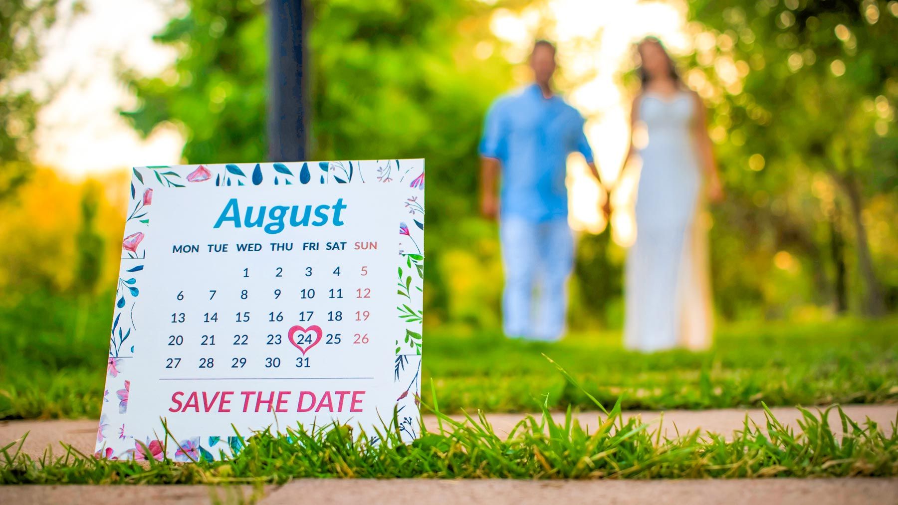 Save the Date Wedding Couple