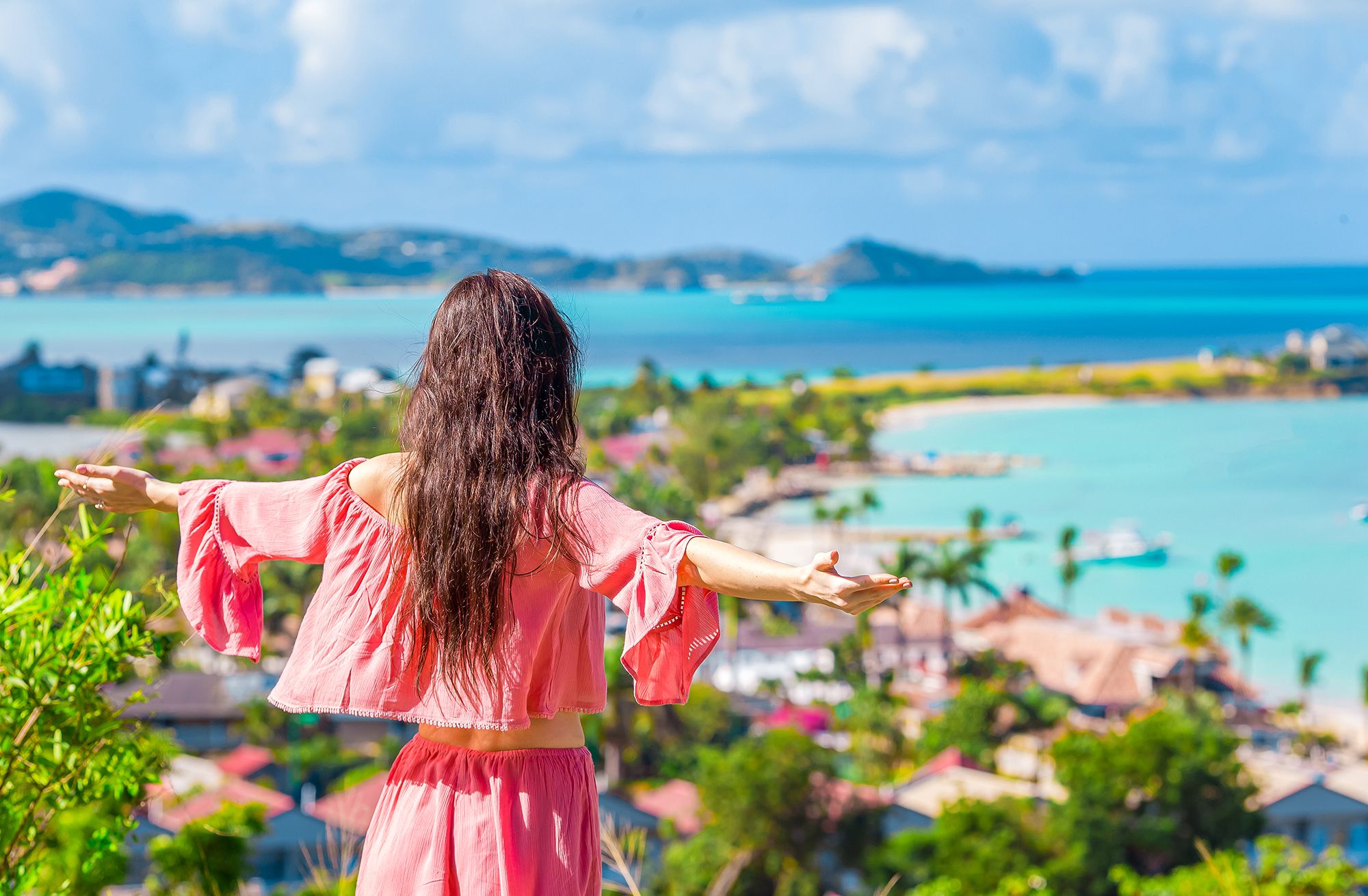 Shirley Heights Antigua Woman View