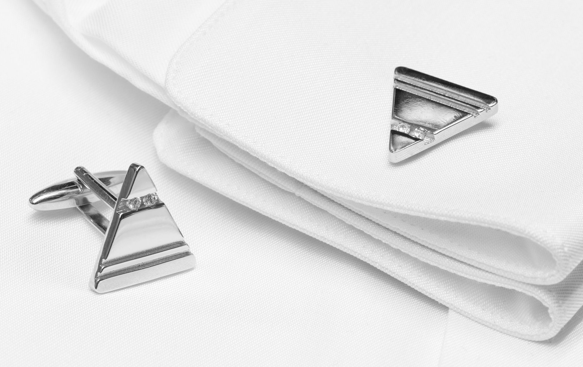 Silver cufflinks