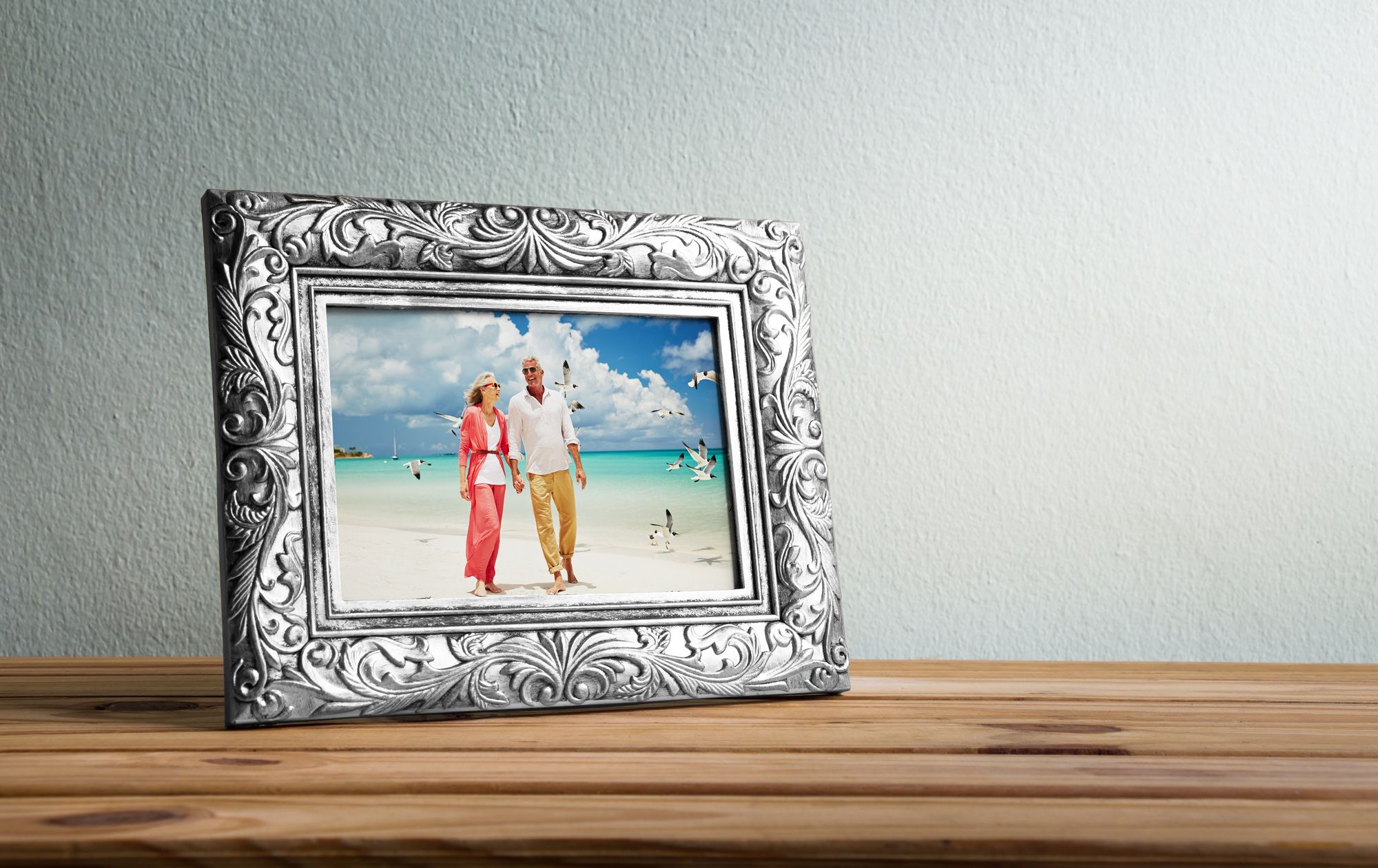 Silver picture frame