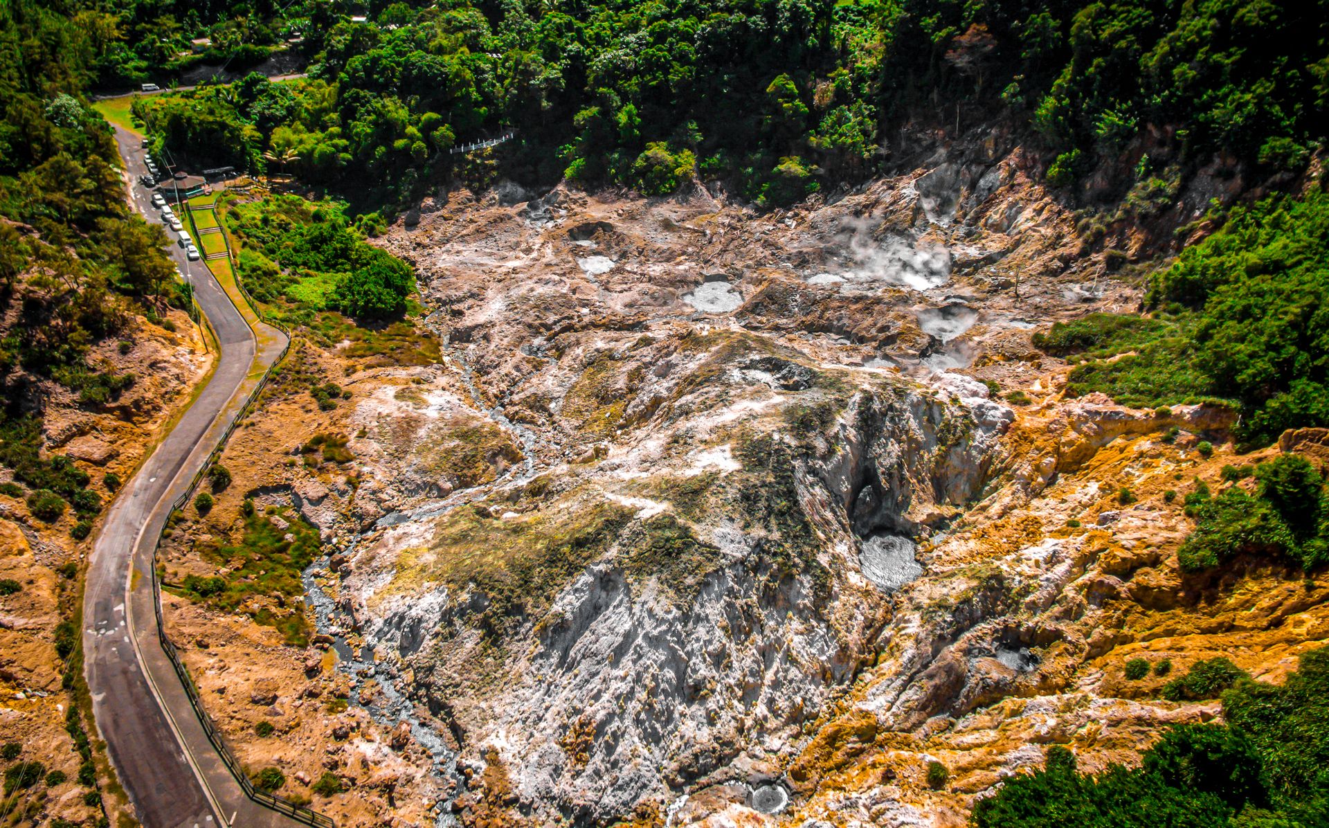 Soufriere Drive In Volcano Saint Lucia