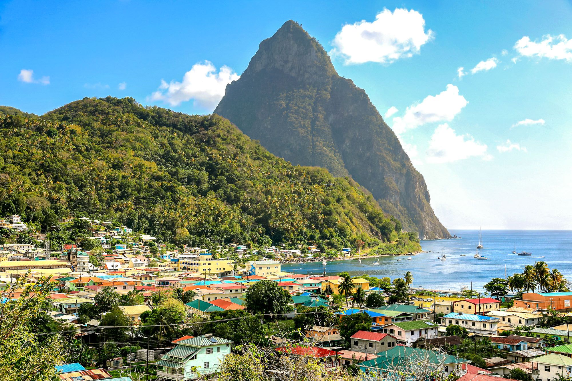 Soufriere-Village-Pitons-Saint-Lucia