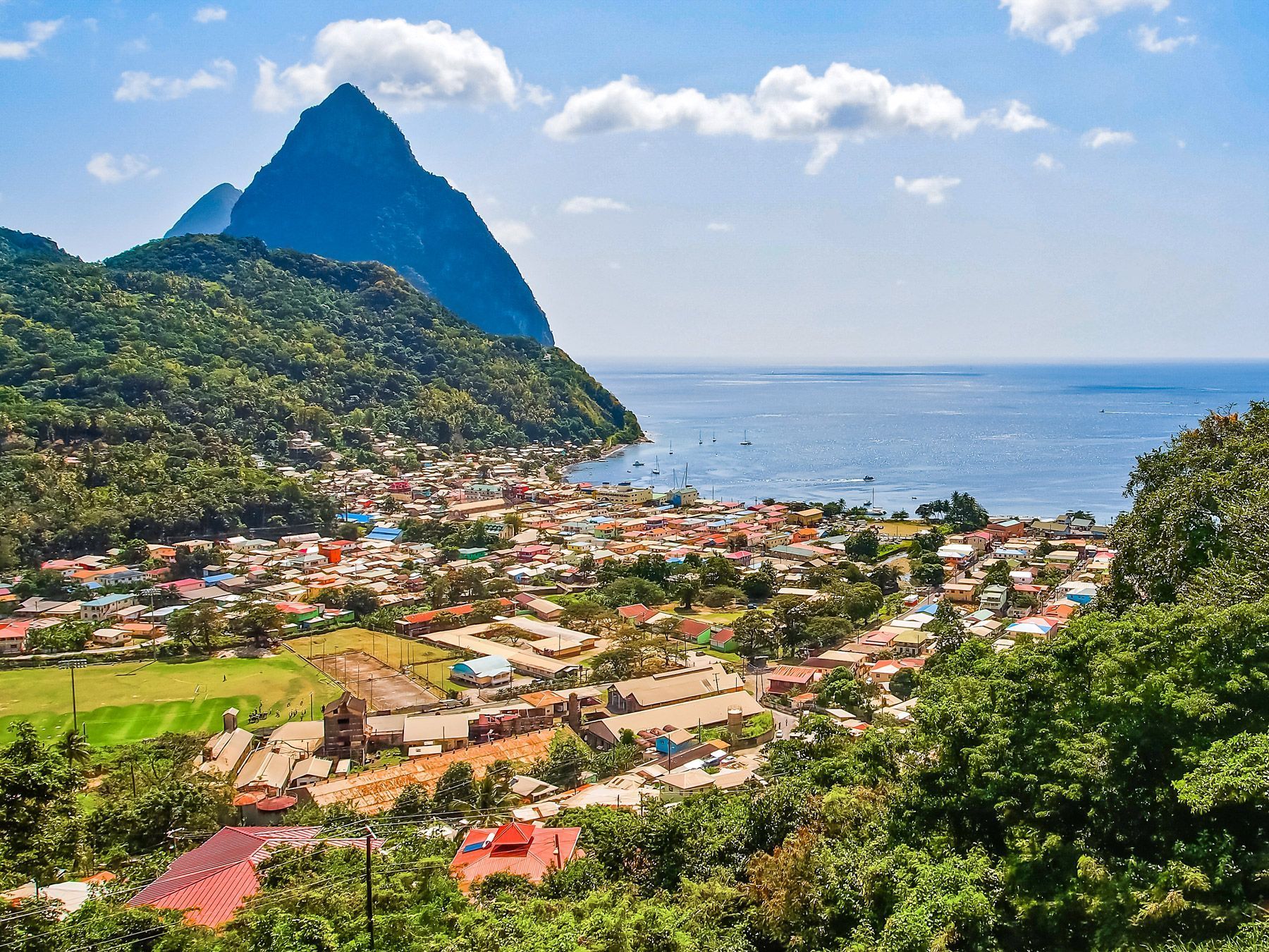 Soufriere-Village-and-Pitons