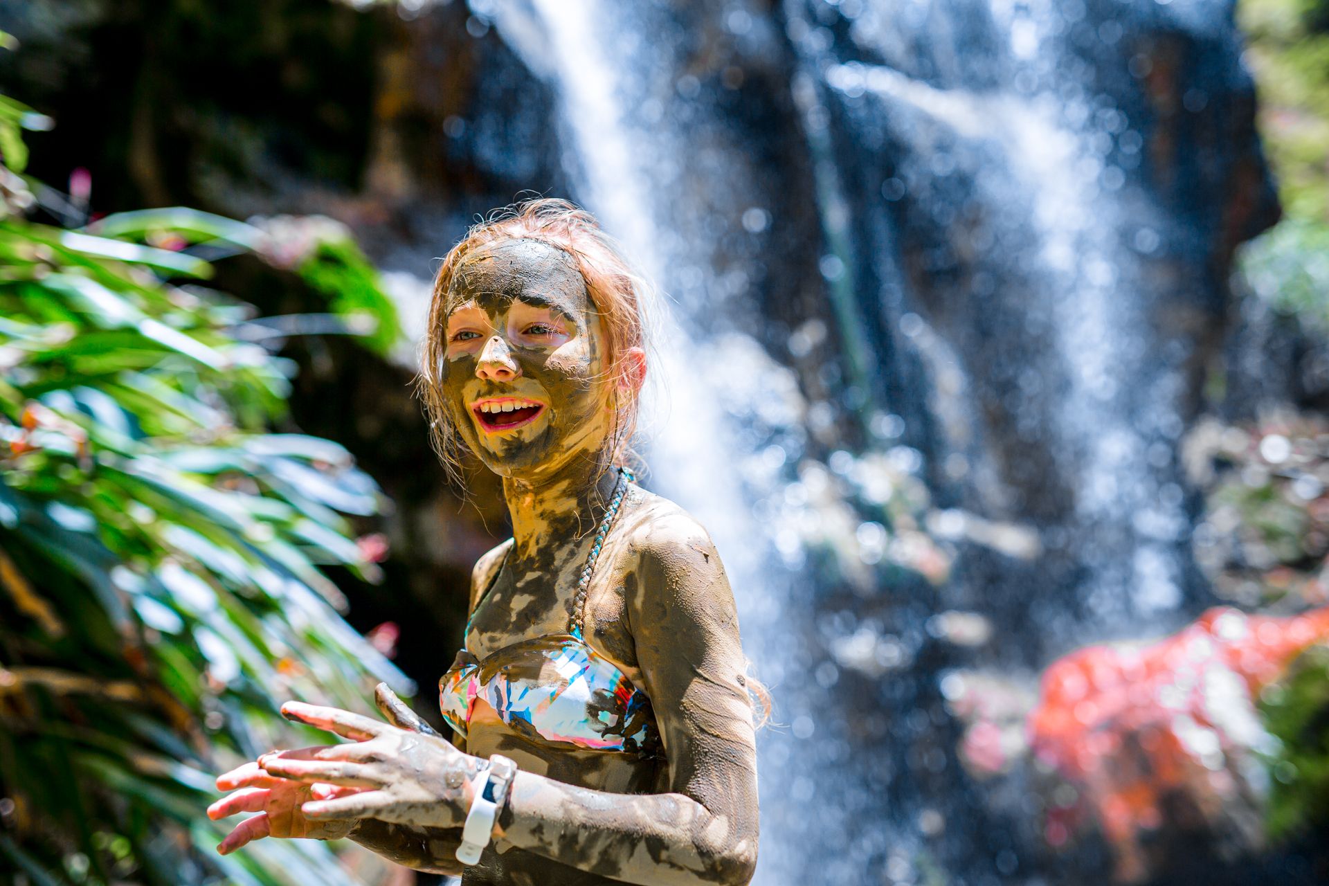 Tourist Saint Lucia Waterfall Mud Bath