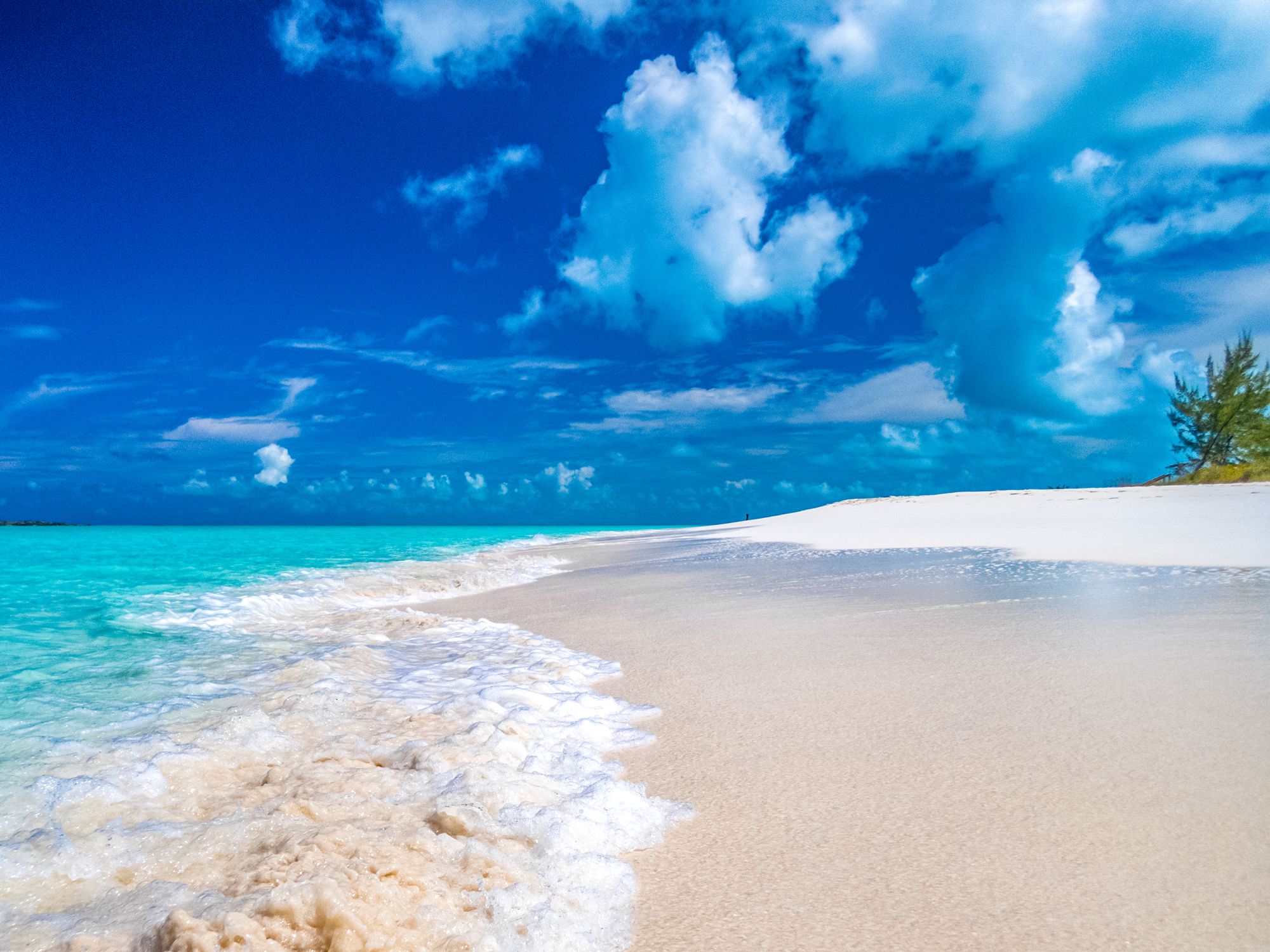 Tropic cancer beach Little Exuma Bahamas