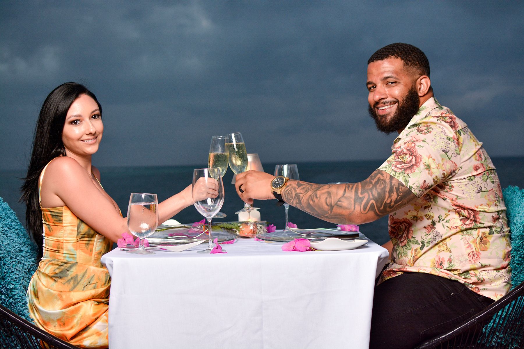 JJ and Jillian Having Dinner at Sandals Royal Caribbean