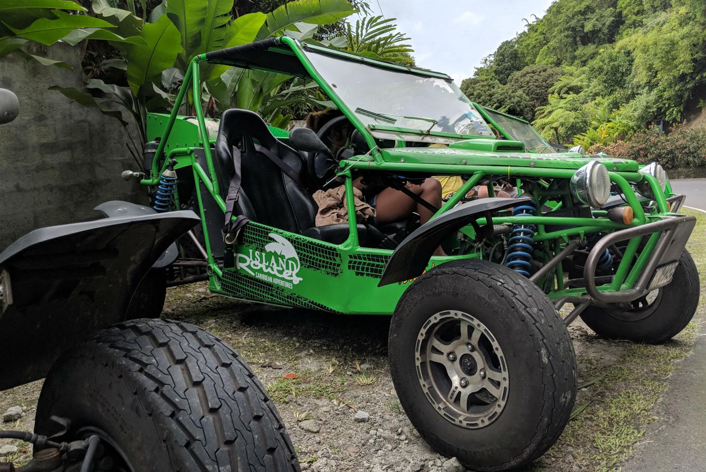 parked two-seater buggy