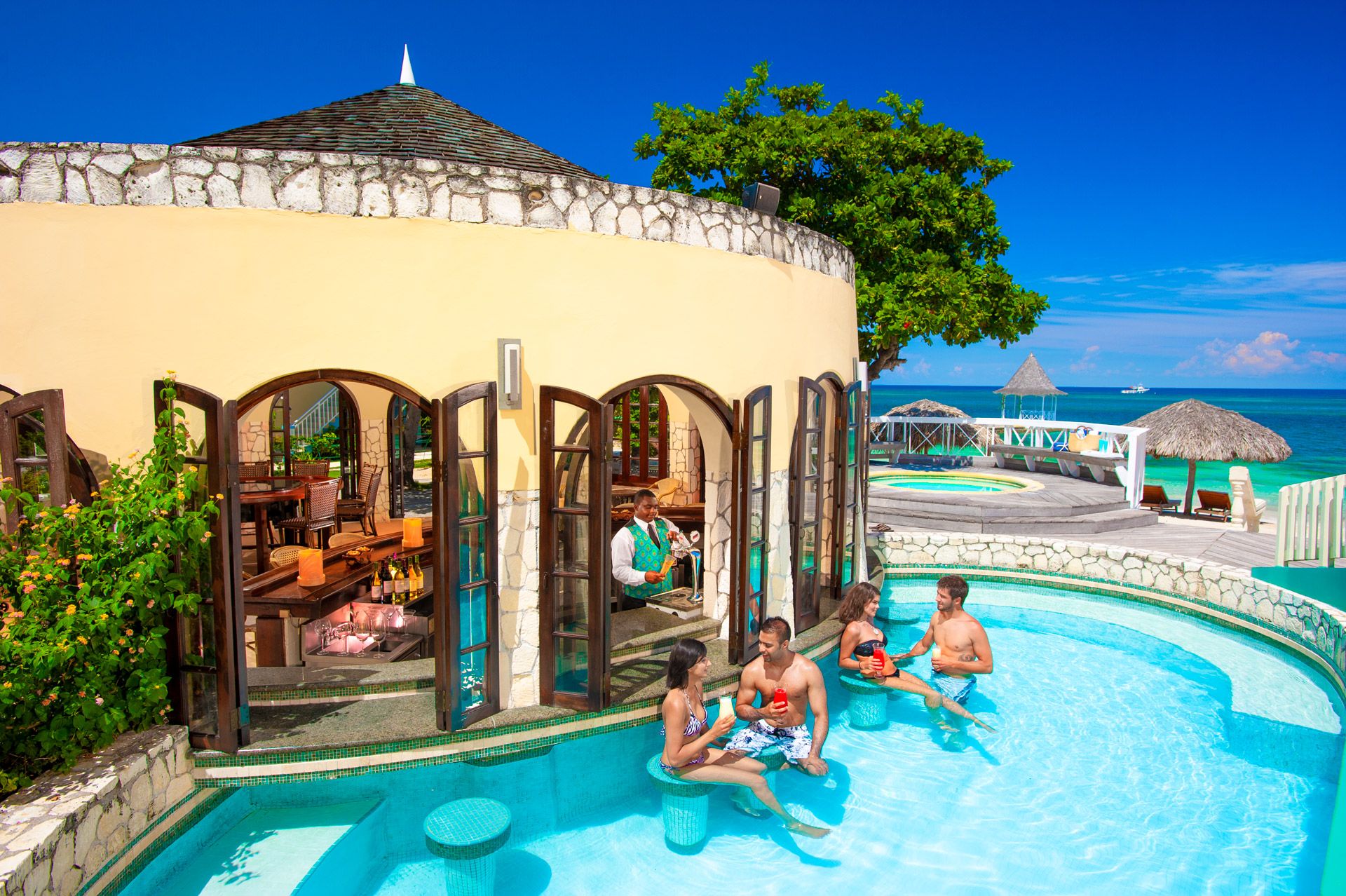 sandals montego bay swim up bar