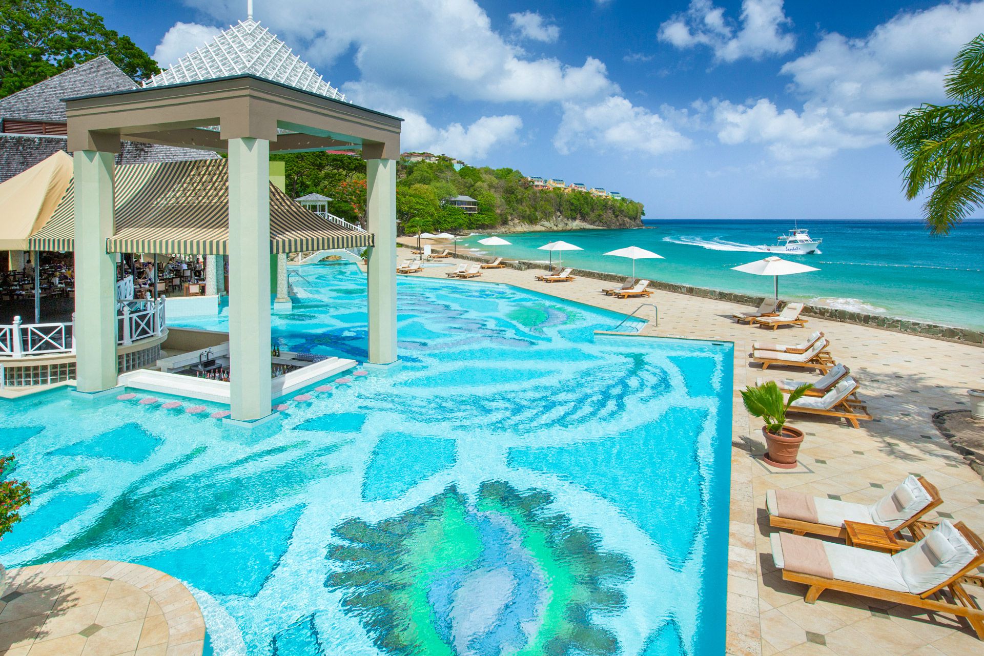 sandals regency la toc swim up bar