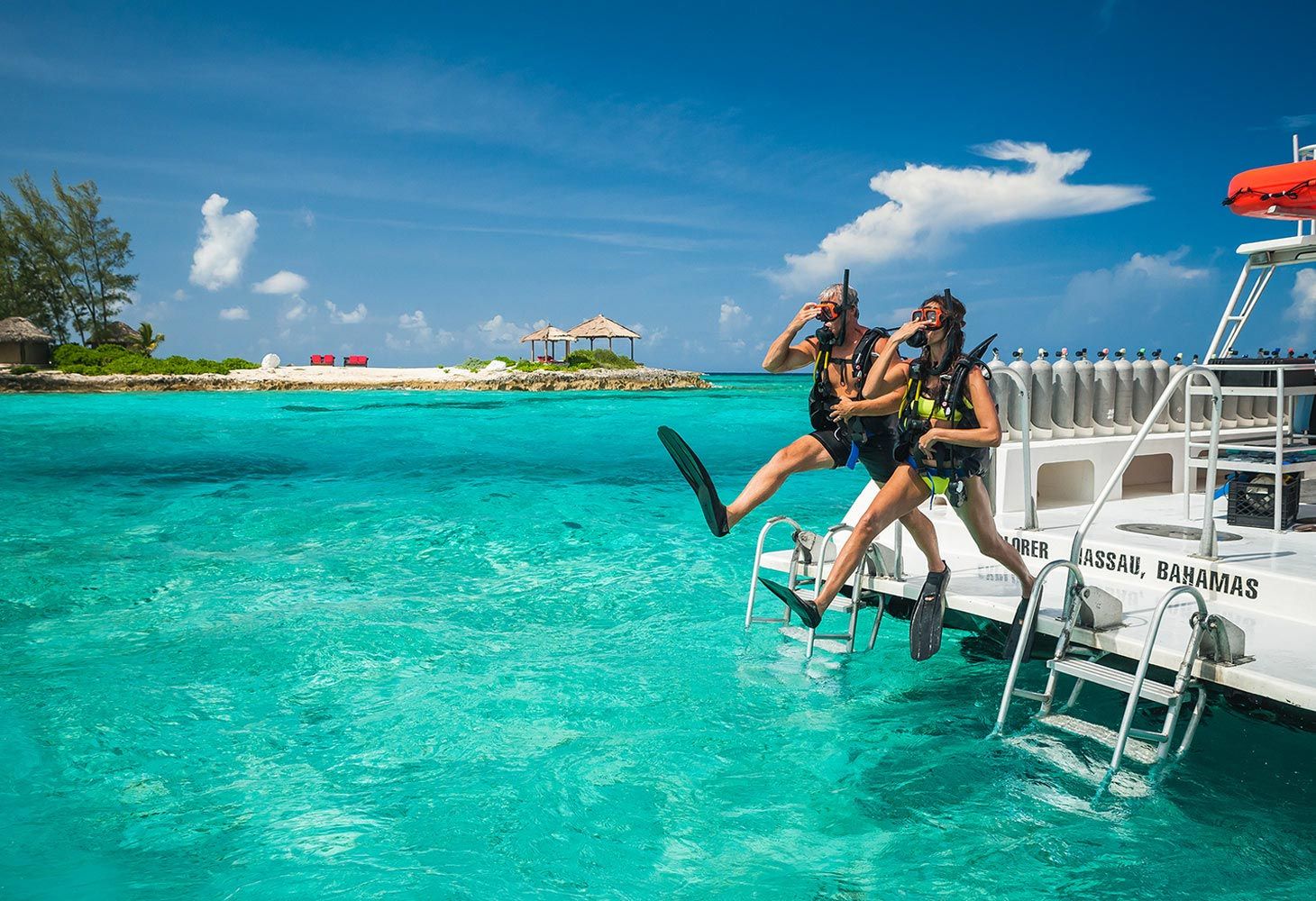 scuba diving at Sandals