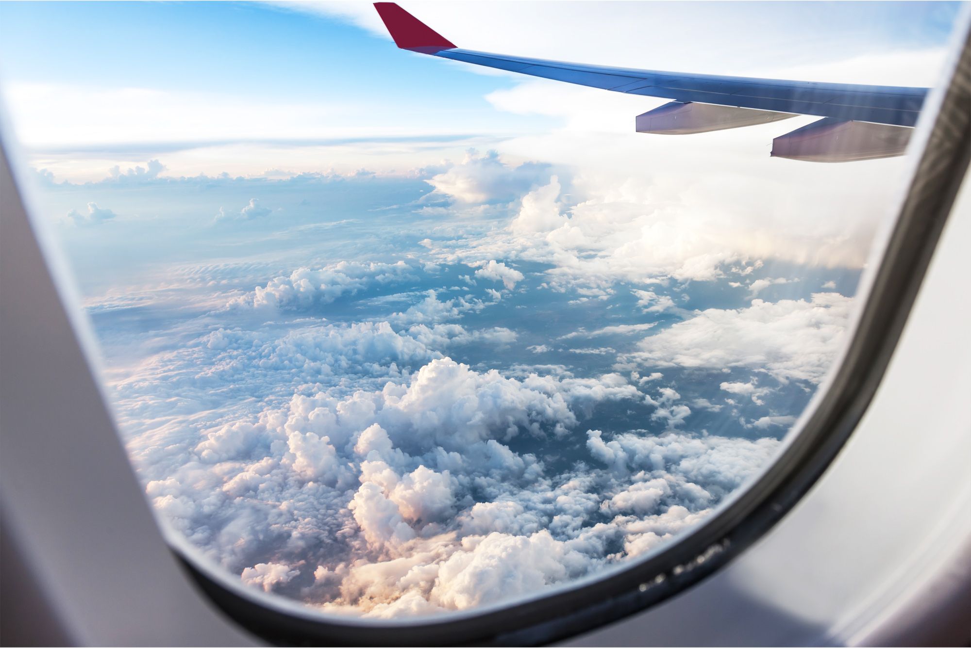 View from an airplane window