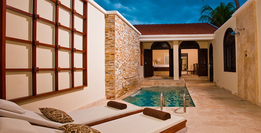 suite with private plunge pool at Sandals Ochi