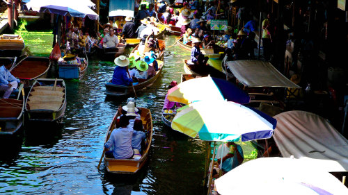 Floating Markets Boat Ride & Bicycle Tour