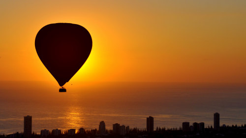 Hot Air Balloon over Gold Coast by Balloon Down Under