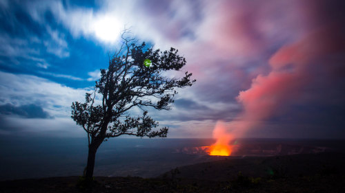 Evening Volcano Explorer