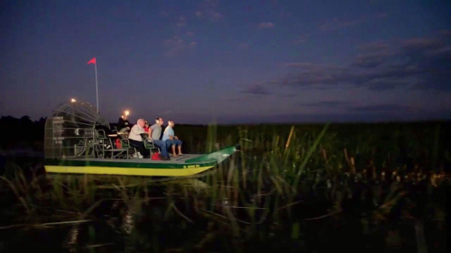 Nighttime Airboat Ride at Wild Florida