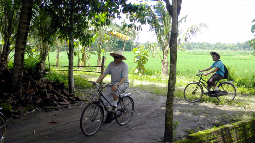 Private Cycling & Rice Fields Tour in Candran Kebon Agung