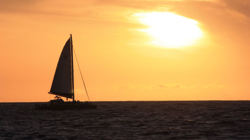 Poipu Sunset Catamaran Sail with Drinks & Appetizers